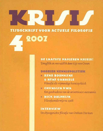 Cover Krisis 2007-4